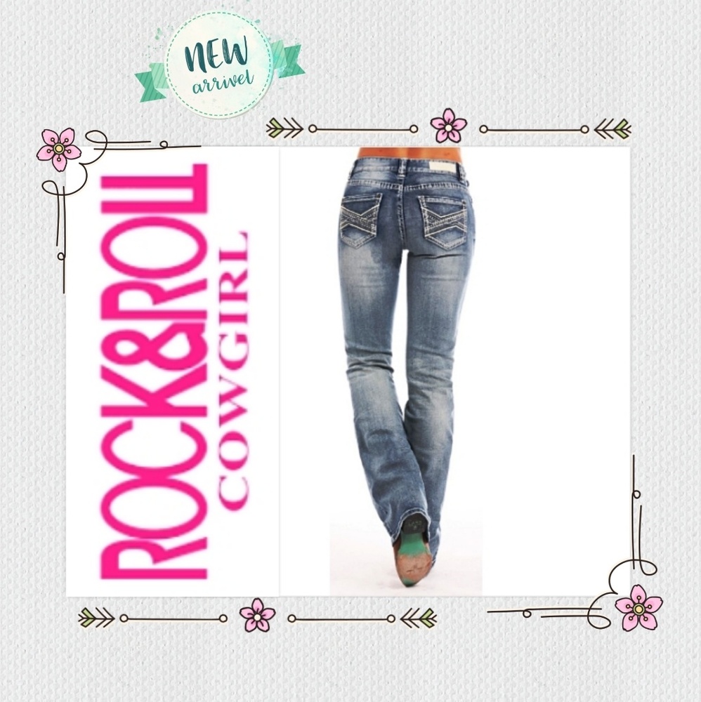 Rock & Roll Cowgirl Boot Cut Riding Jean 29/34